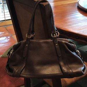 COLE HAAN genuine leather mid size satchel.